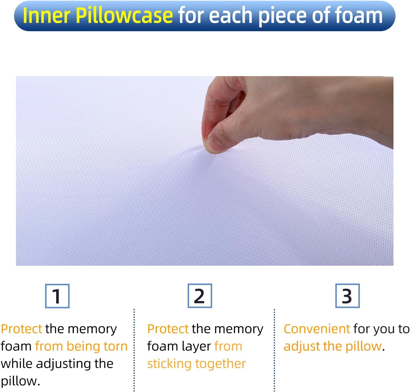 SUQ I OME Ultra Thin Memory Foam Pillow for Neck Pain Relief