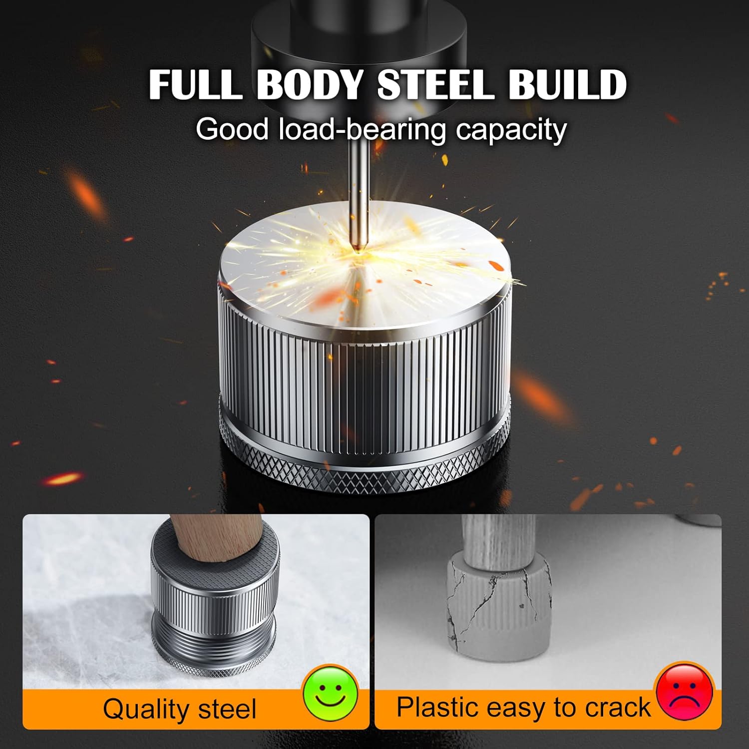 Nedeia Bed Risers Heavy Duty Self-Adhesive Durable Bed risers Set of 4 from 09-17 inches Support 2200 lbs