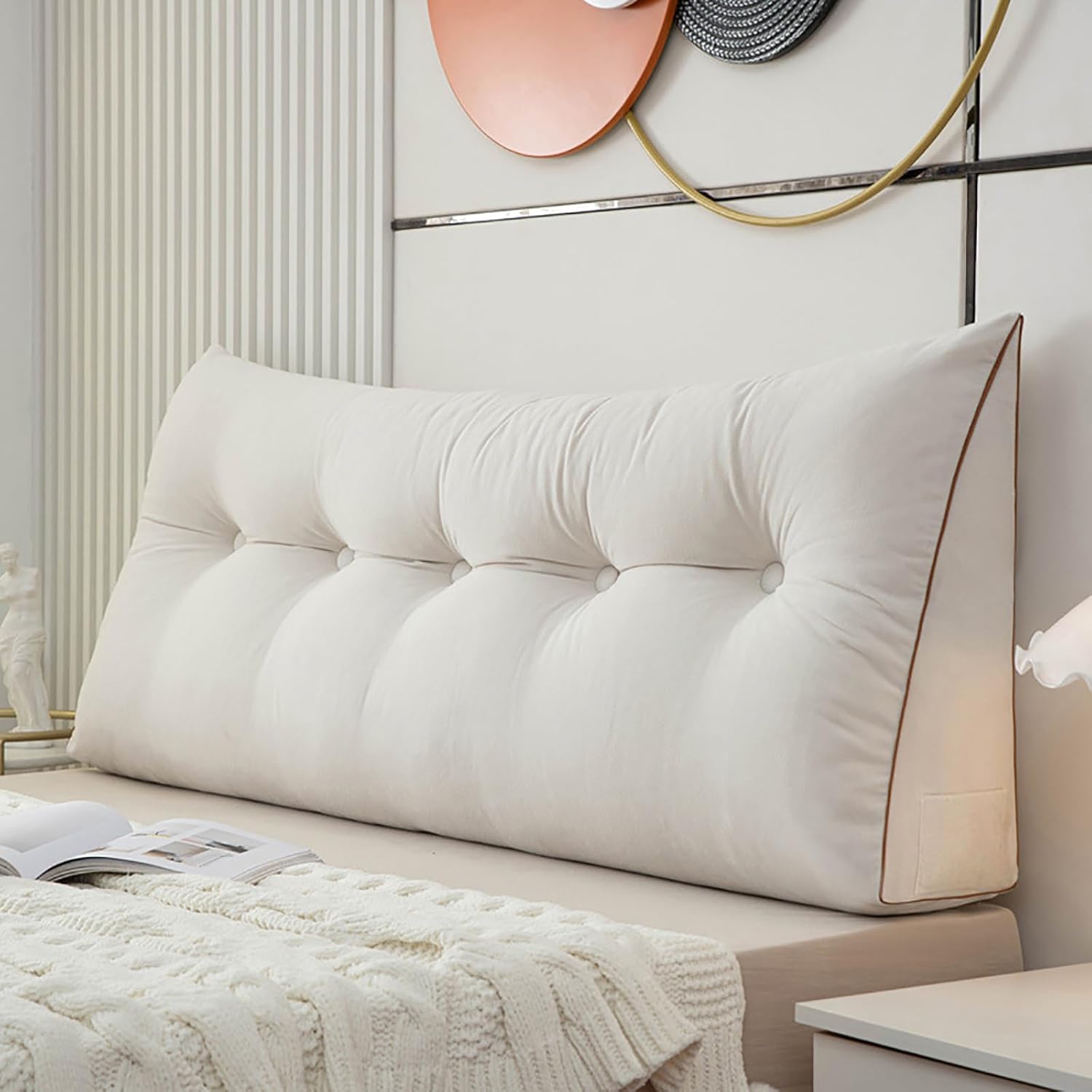 Hyper-Comfortable Wedge Pillow for Reading Support Easy to Clean Multiple Uses