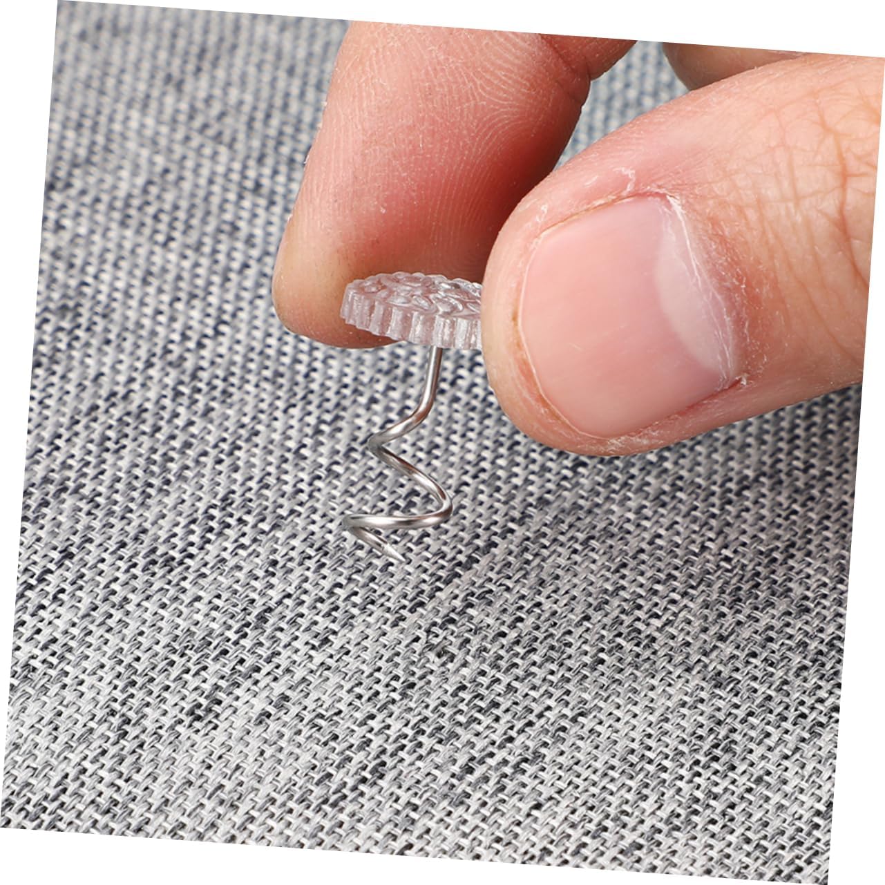 100Pcs Stainless Steel Spiral Pins for Upholstery Bed Skirts - Durable Decorative Fasteners with Strong Grip