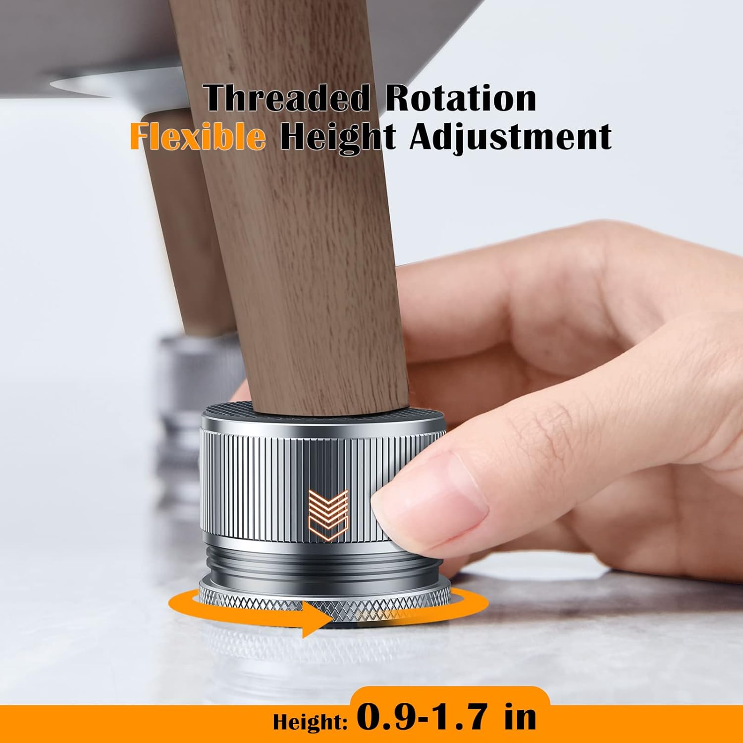 Nedeia Bed Risers Heavy Duty Self-Adhesive Durable Bed risers Set of 4 from 09-17 inches Support 2200 lbs