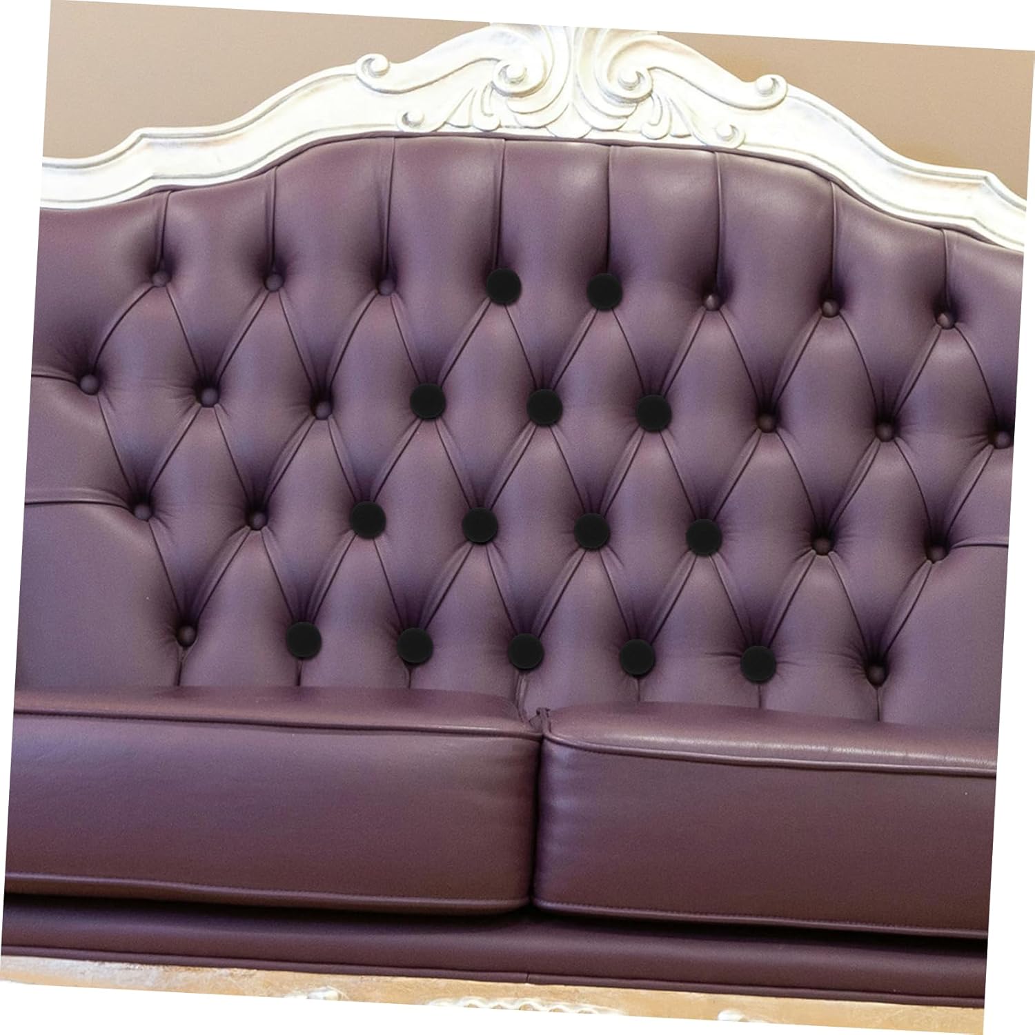 Stainless Steel Bed Skirt Pins VALICLUD 30-Piece Set with Fabric Cover Black Reliable Fastening