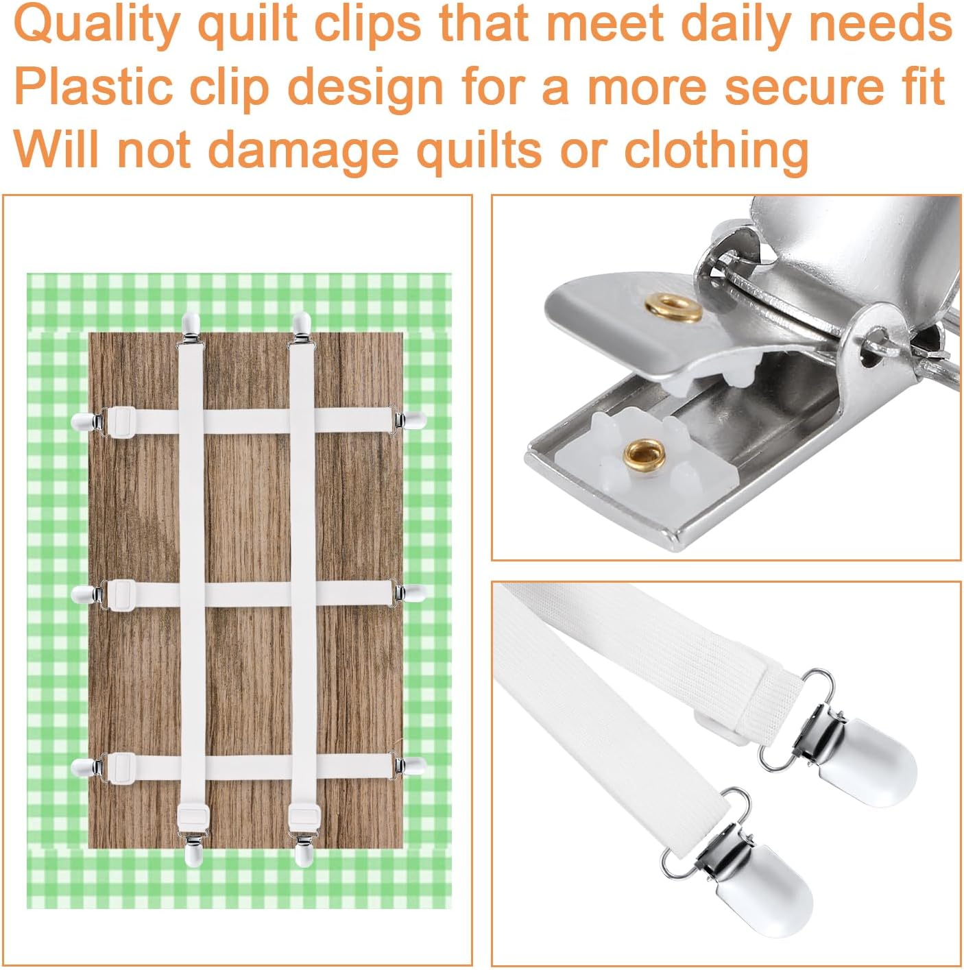 Silver Duvet Clips - 25 Piece Set for Comforters - Durable Metal Fasteners for Bedding Accessories