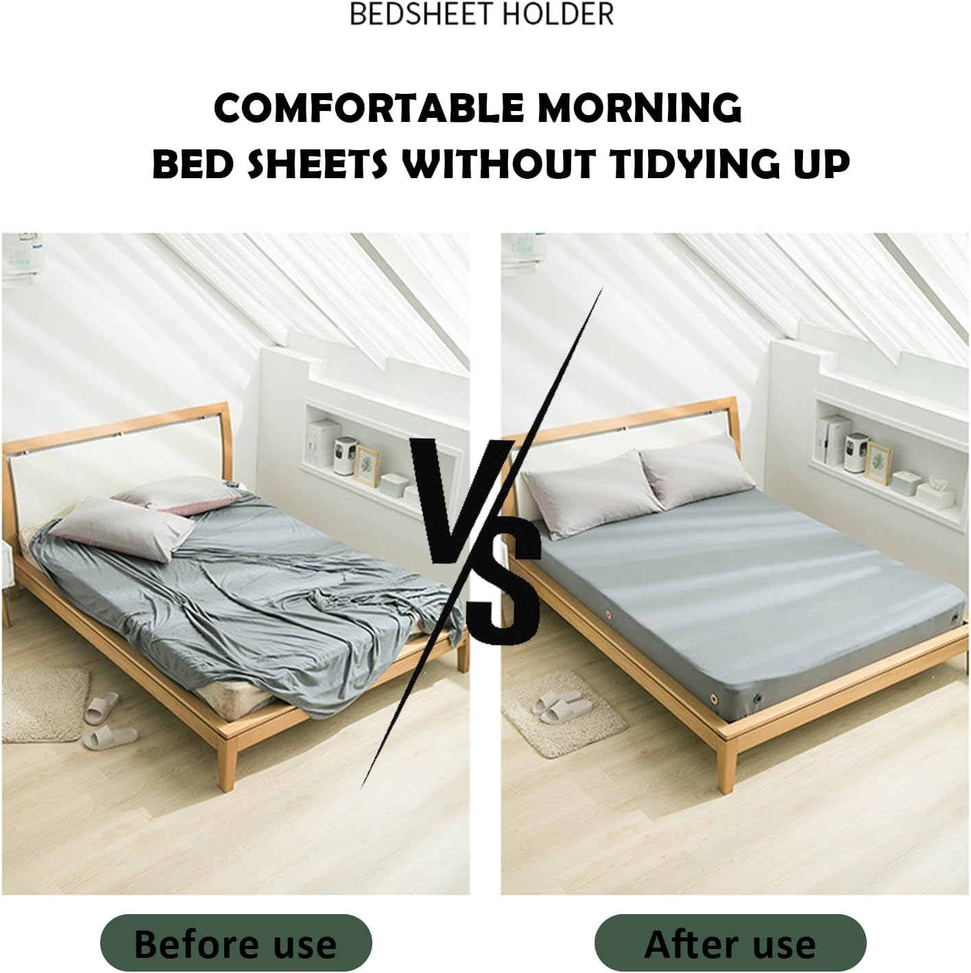 8 Pack Duvet Clips for Bed Sheets Secure Fasteners to Keep Sheets Firm Tight