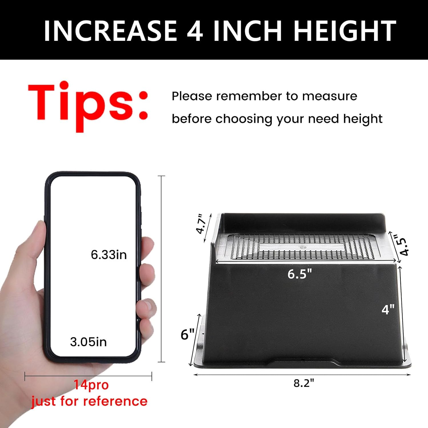 4-Inch Heavy Duty Bed Risers Oversized Furniture Lifts for couches sofas and beds