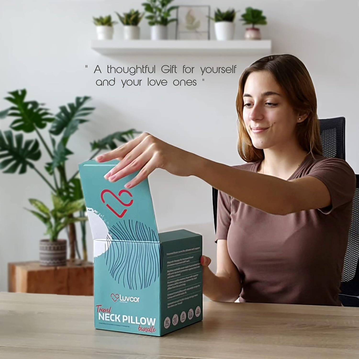 Perfect Memory Foam Travel Neck Pillow - Ergonomic Design Compact Comfortable Imperial Green