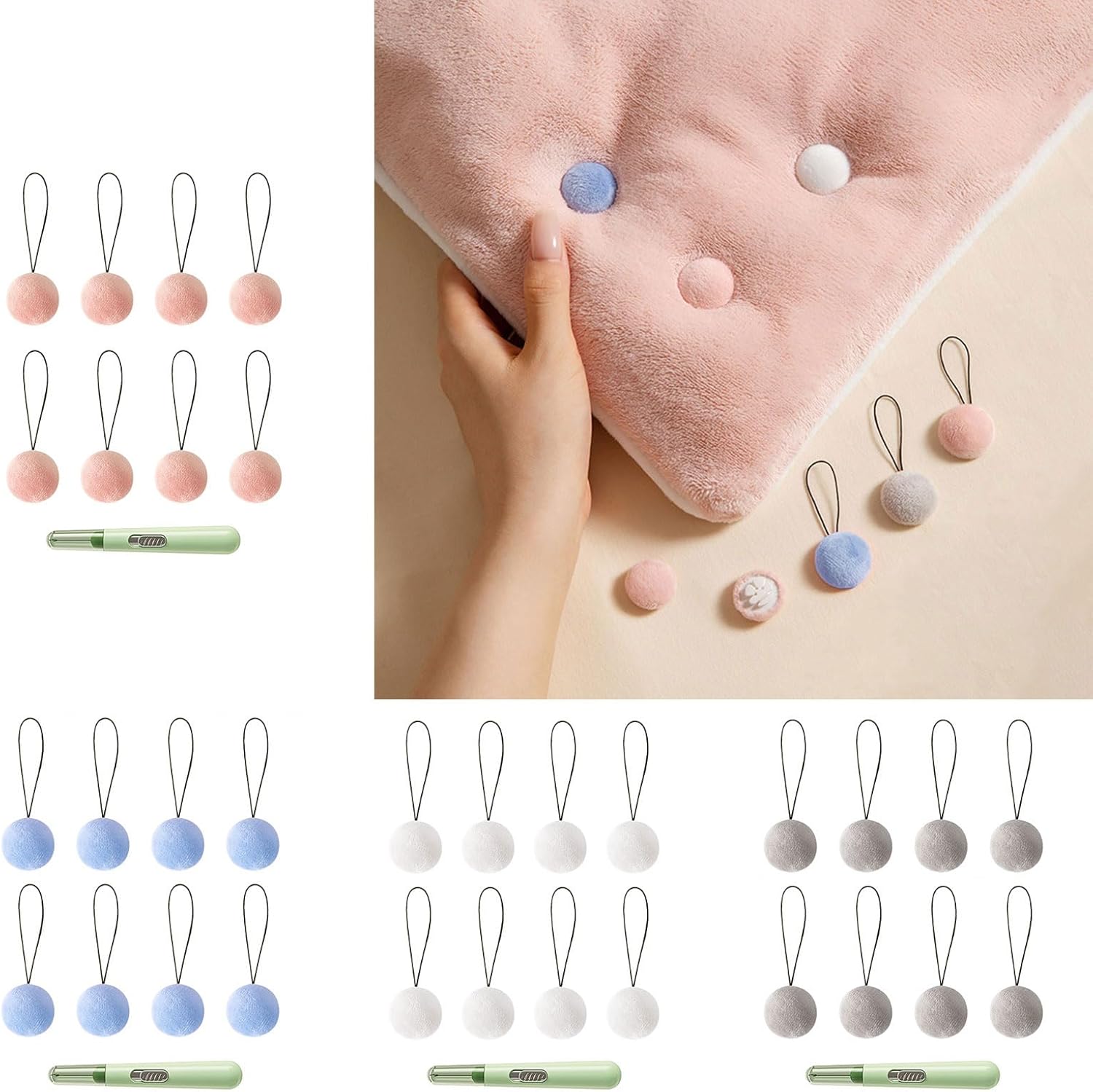 9-Piece Dash of Luxury Duvet Clips That Securely Hold Your Bedding Fast and Easy