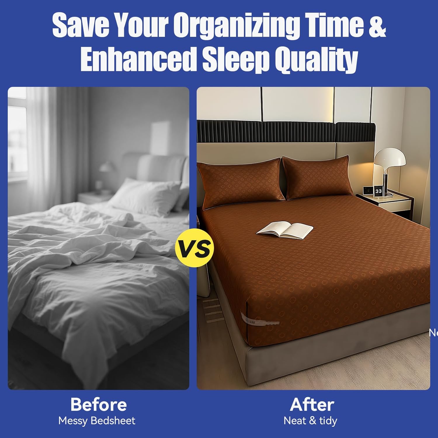 Fits Mattress Sheets Easy Install Keeps Sheets Tight Set of 4 - Ninonly Bed Sheet Holder