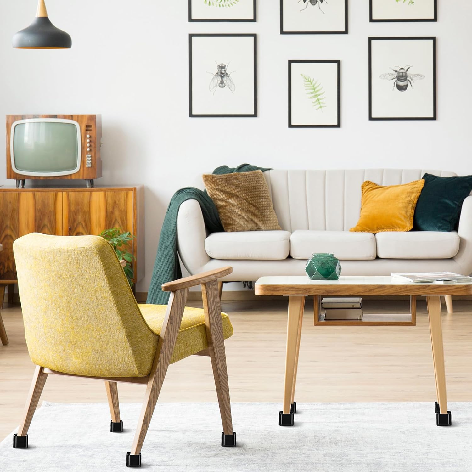 16-Piece Stackable Bed Risers - Heavy Duty Space-Saving Elevate 22in 2 Colors