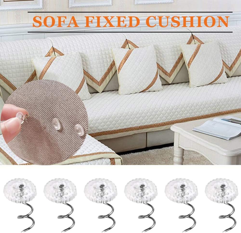 Affordable 40 PCS Upholstery Tacks Twist Pins with Storage Box for Bedskirts and Upholstery 059 Inches