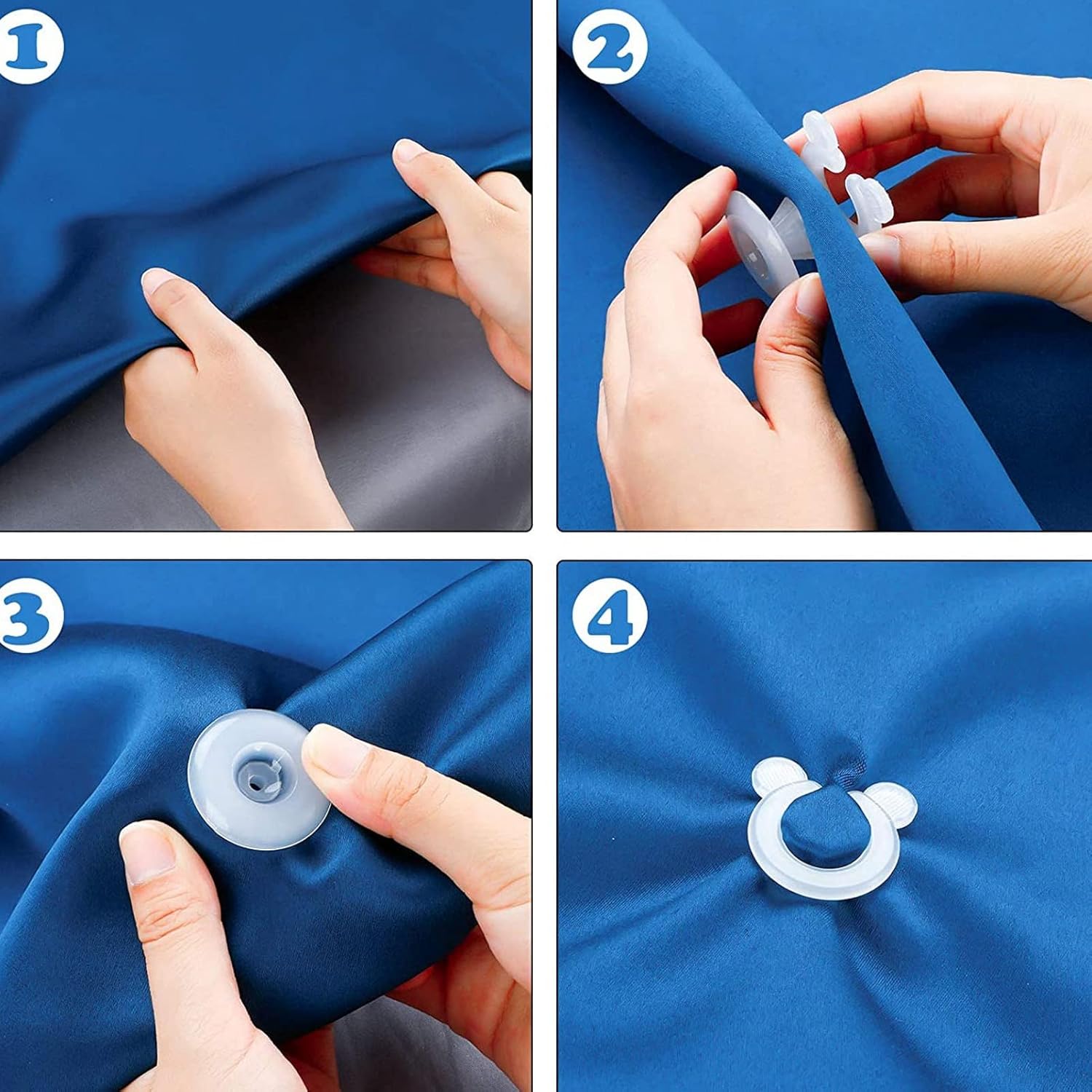 Topyond Duvet Clips for Corners 20 Set Comforter Holder Clips