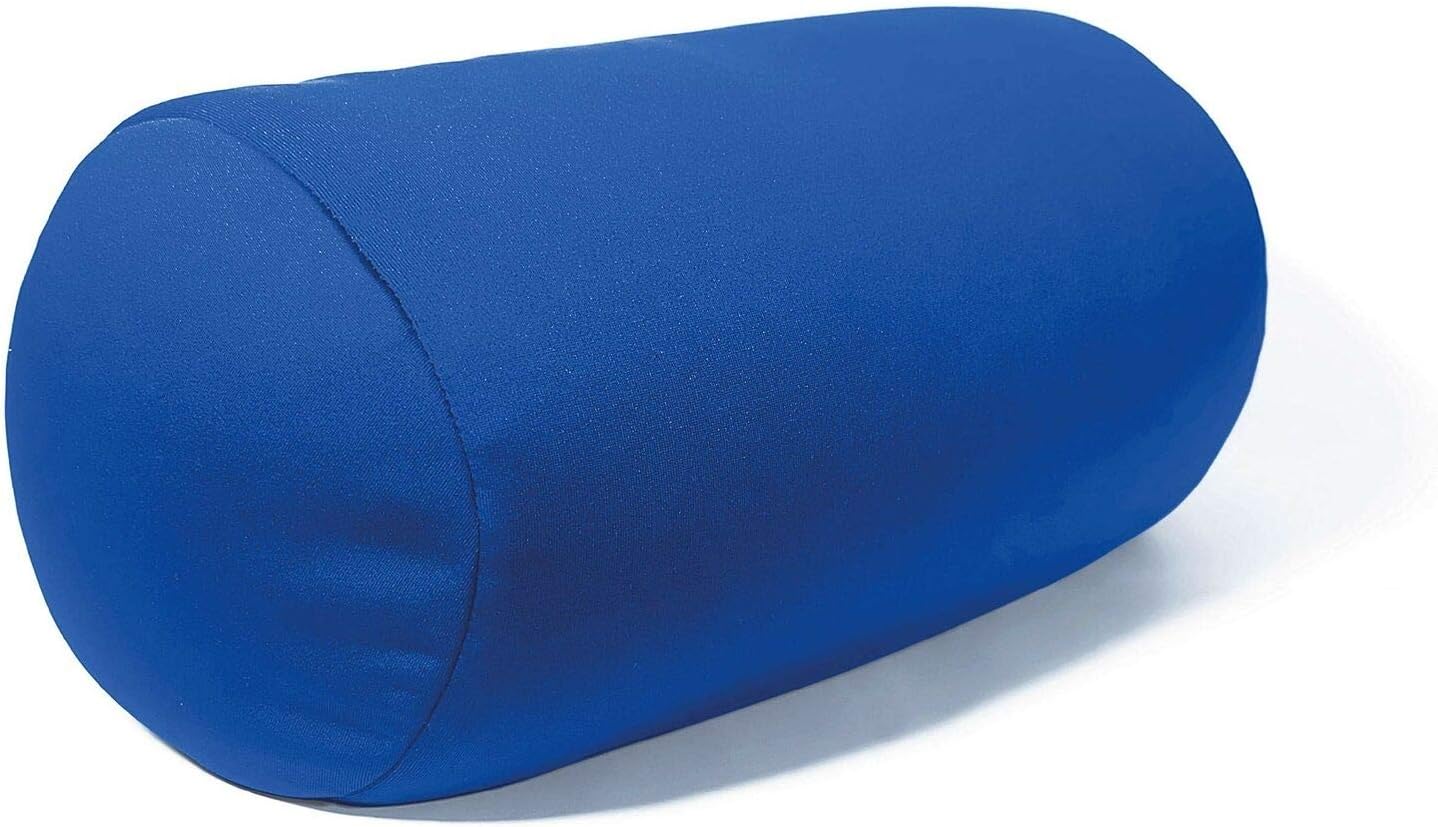Emivery Microbead Bolster Squishy Neck Support Roll Pillow for Reducing Back Pain