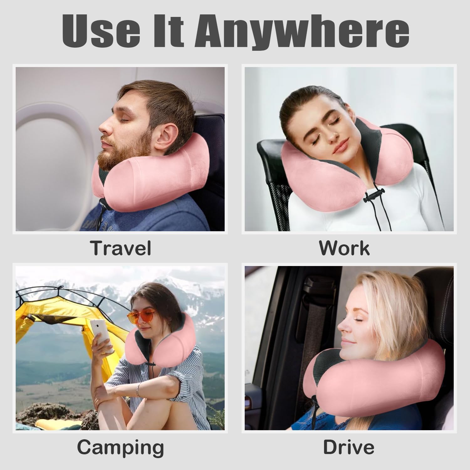Discover the Elvodosia Ergonomic Memory Foam Travel Pillow for Safe Neck and Head Comfort