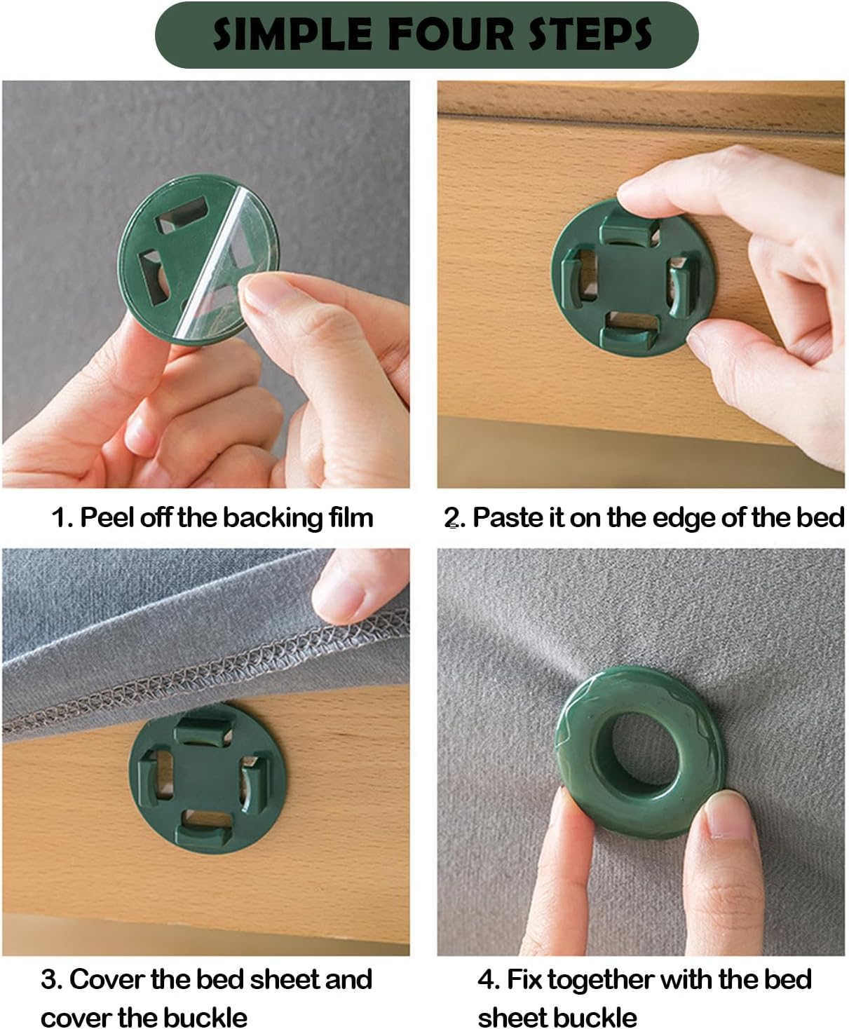 8 Pack Duvet Clips for Bed Sheets Secure Fasteners to Keep Sheets Firm Tight