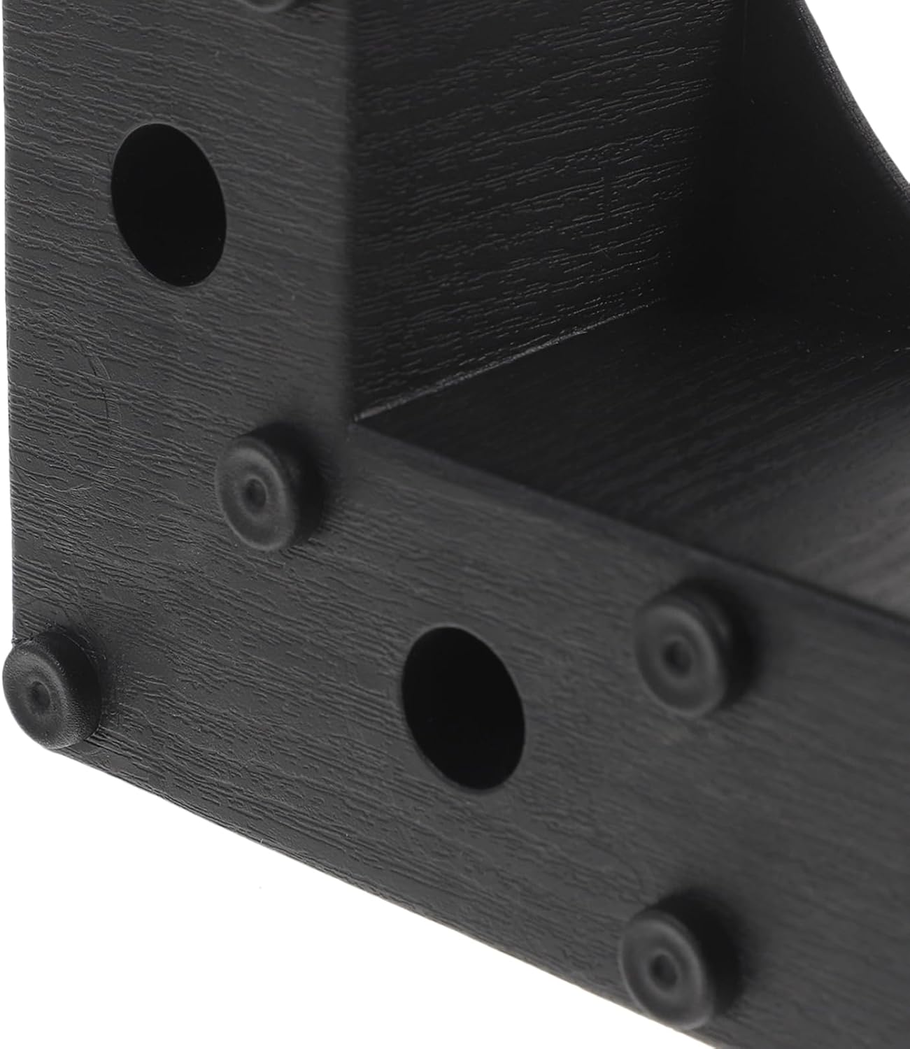 Black Plastic Bed Risers Set of 4 5cm Height Sturdy Support for Sofa Bed or Desk