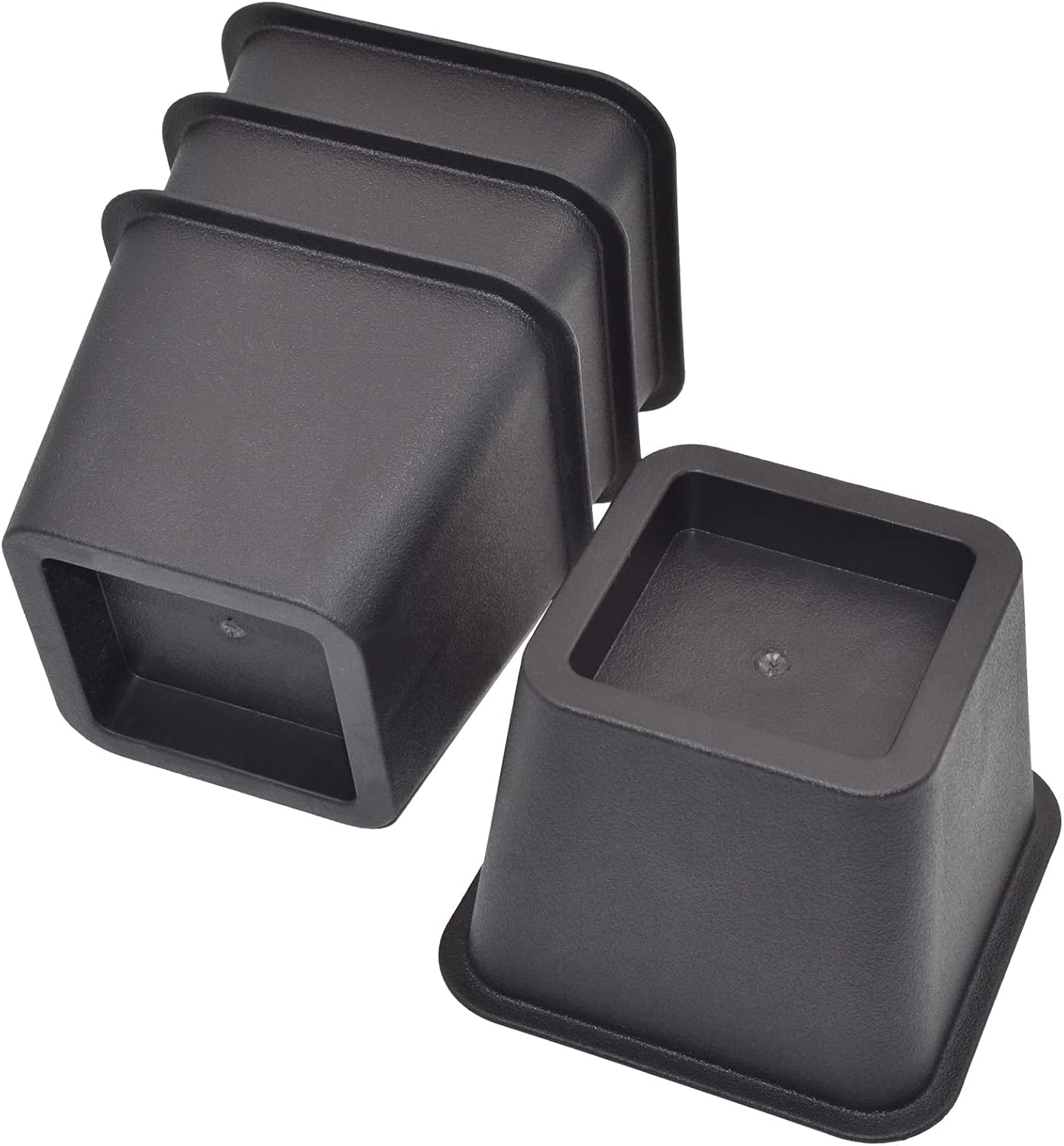 4-Piece Bed Riser Set - Heavy Duty Bed risers for Sofa Desk and Storage Space