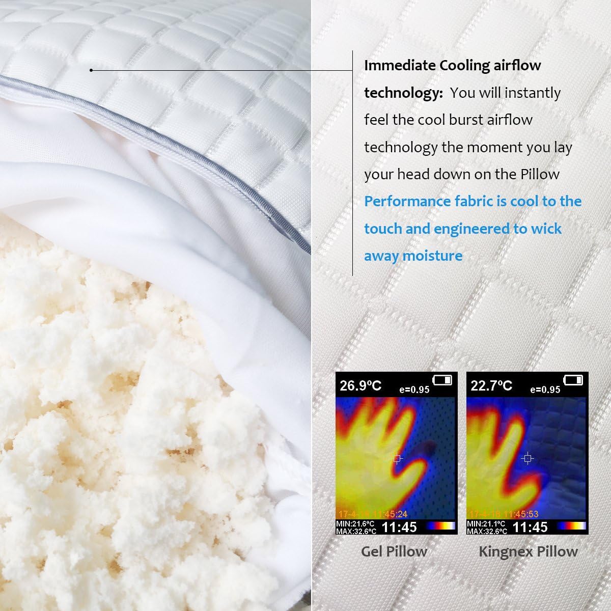 Back Side Sleepers Must-Have Roll Pillow with Cooling Coverage - Relief Your Lower Back Pain withAdjustable Support