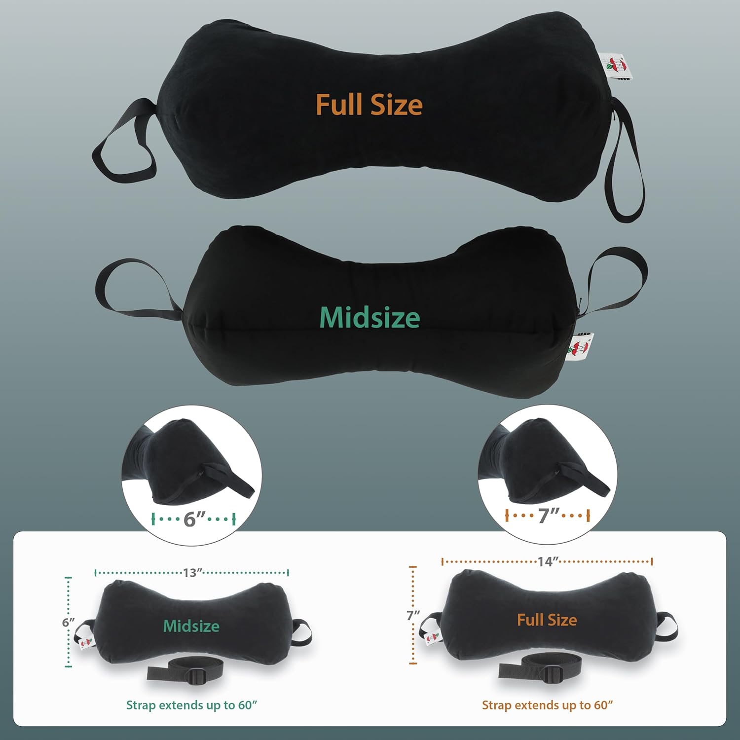 Adjustable Memory Bone Shaped Neck Pillow for Comfort and Support