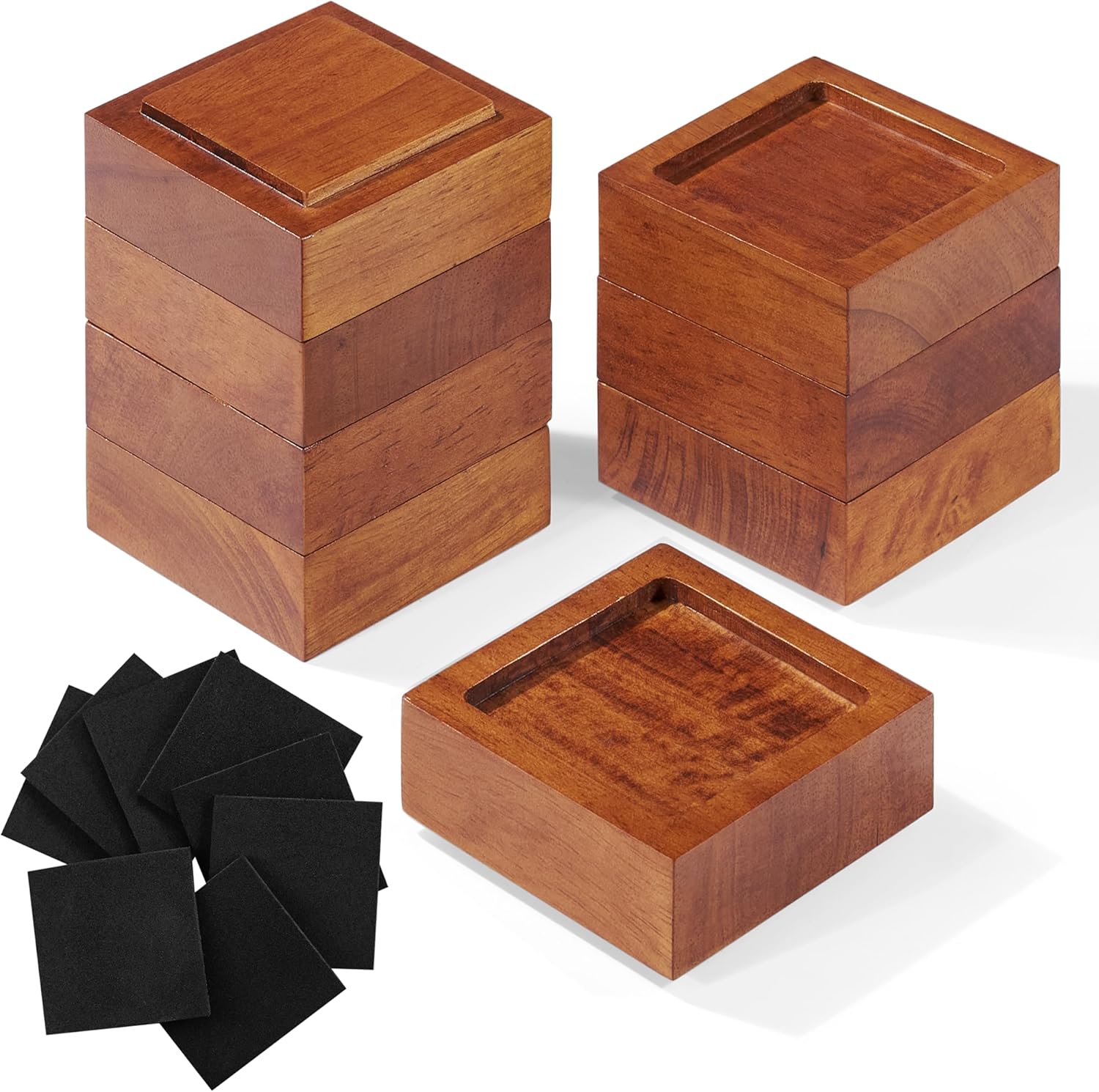 Sturdy Bed Risers 1-3 Inches for Enhanced Stability in Your Bedroom or Living Area