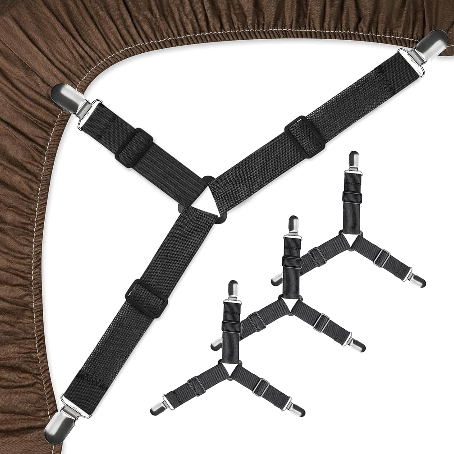 Jellymoni Bed Sheet Straps Easy to Install Durable Fasteners for a Cozy Sleep