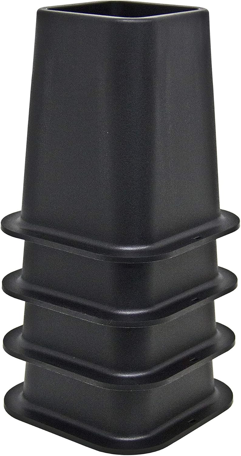 Sturdy Bed Risers for Sofa Desk Couch Table Black by Kings Brand