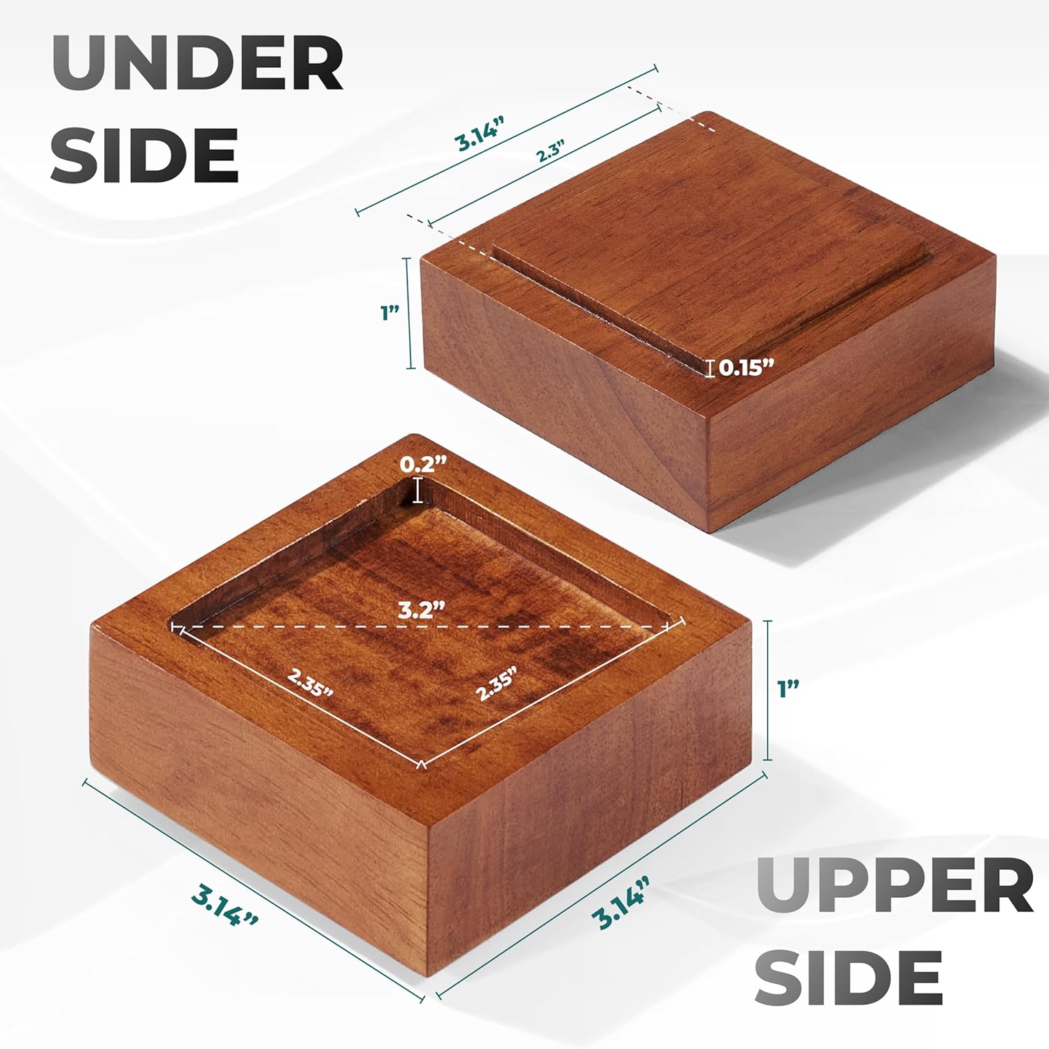 Sturdy Bed Risers 1-3 Inches for Enhanced Stability in Your Bedroom or Living Area