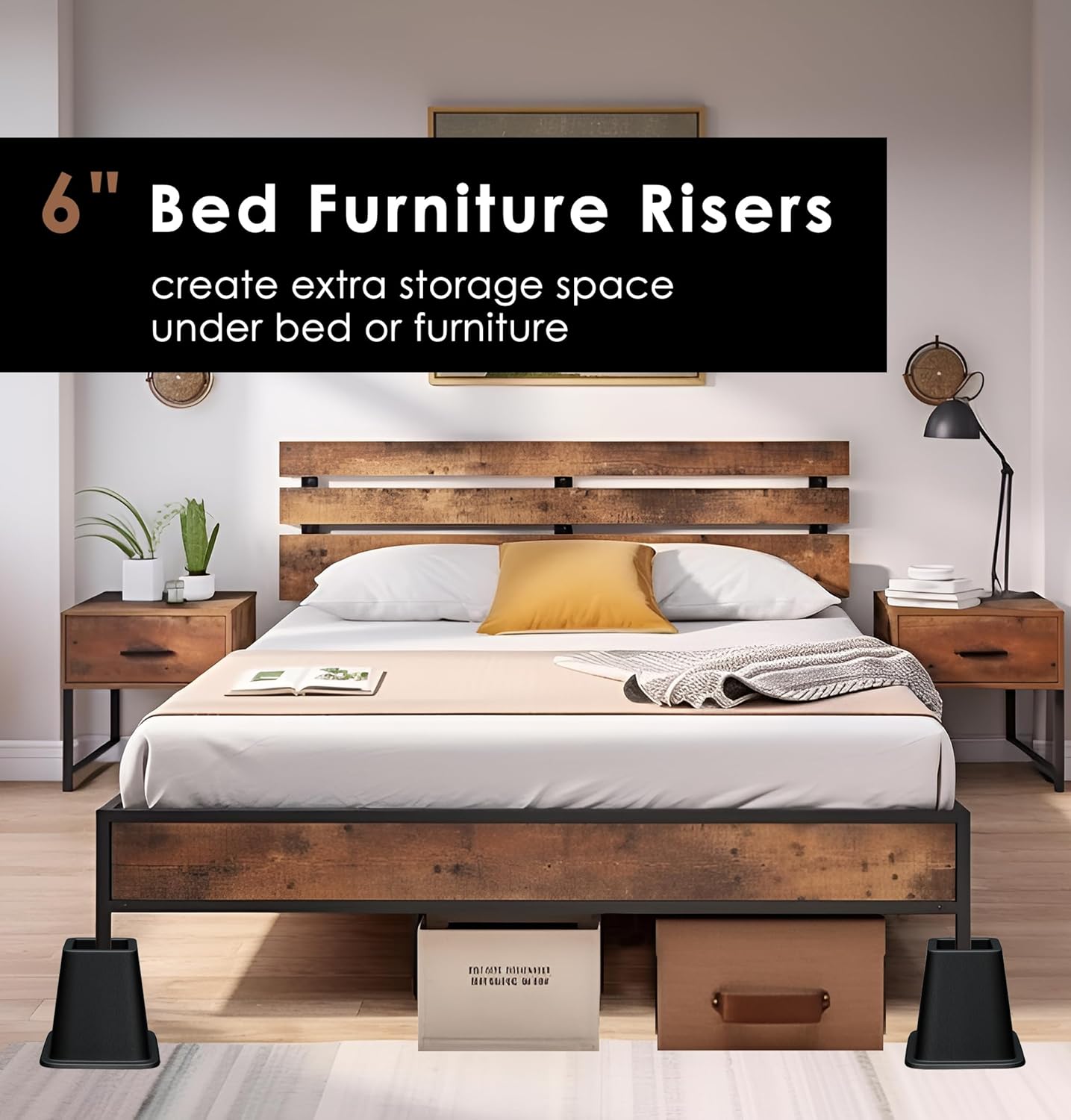 Sturdy Sleep Enhancer 6-Inch Bed Riser Stands Up To the Test of Time