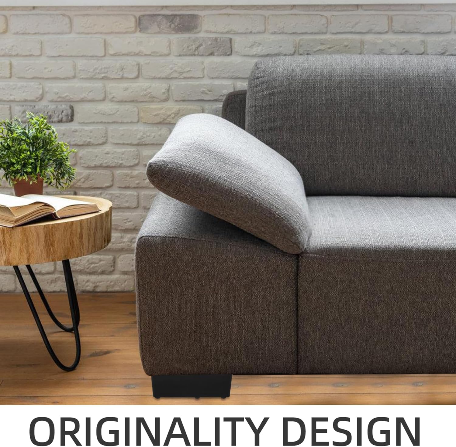 Black Plastic Bed Risers Set of 4 5cm Height Sturdy Support for Sofa Bed or Desk