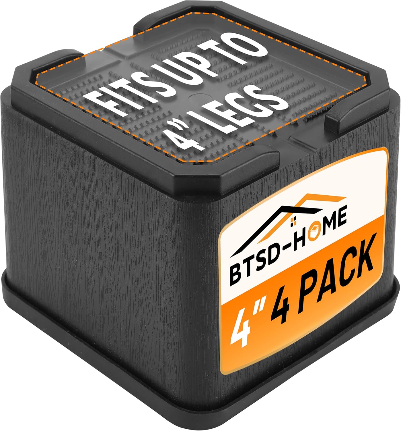 Adjustable Bed Riser Heavy Duty Anti-Slip 4-Inch for Sofa Bed and More