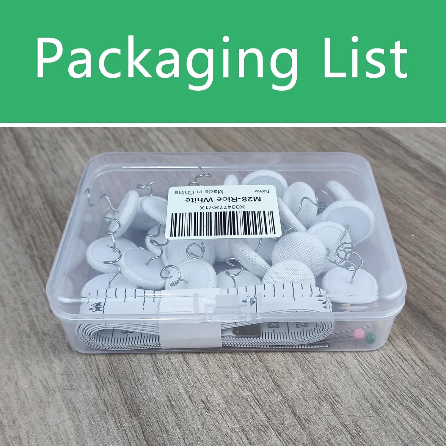 MAICOBI Bed Skirt Pin - linen wrapped twist pin for bed sofa upholstered furniture