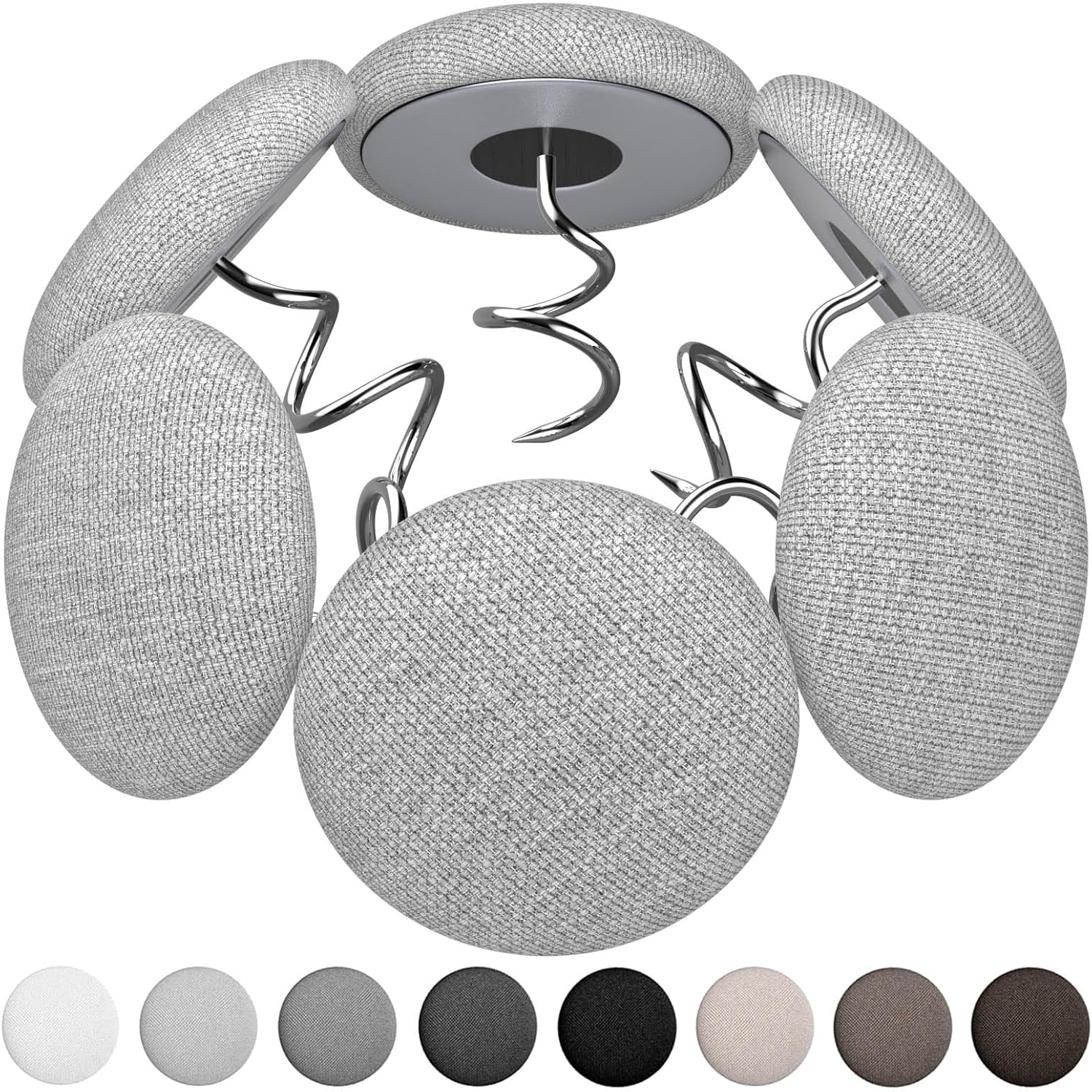12 Colors Fabric Covered Button Twist Pins for Bed Skirts and Sofa Covers