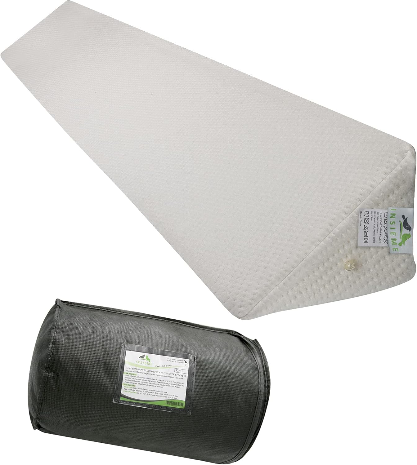 Perfect for Queen Size Headboard Wedge Pillow for Mat Gap Filler Adjustable Height for Reading _sleeping