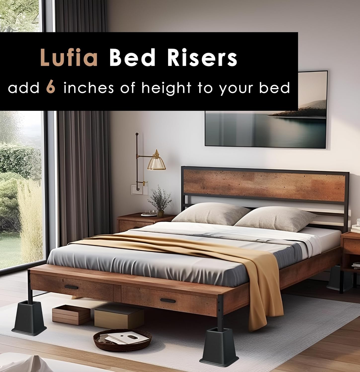 Sturdy Sleep Enhancer 6-Inch Bed Riser Stands Up To the Test of Time