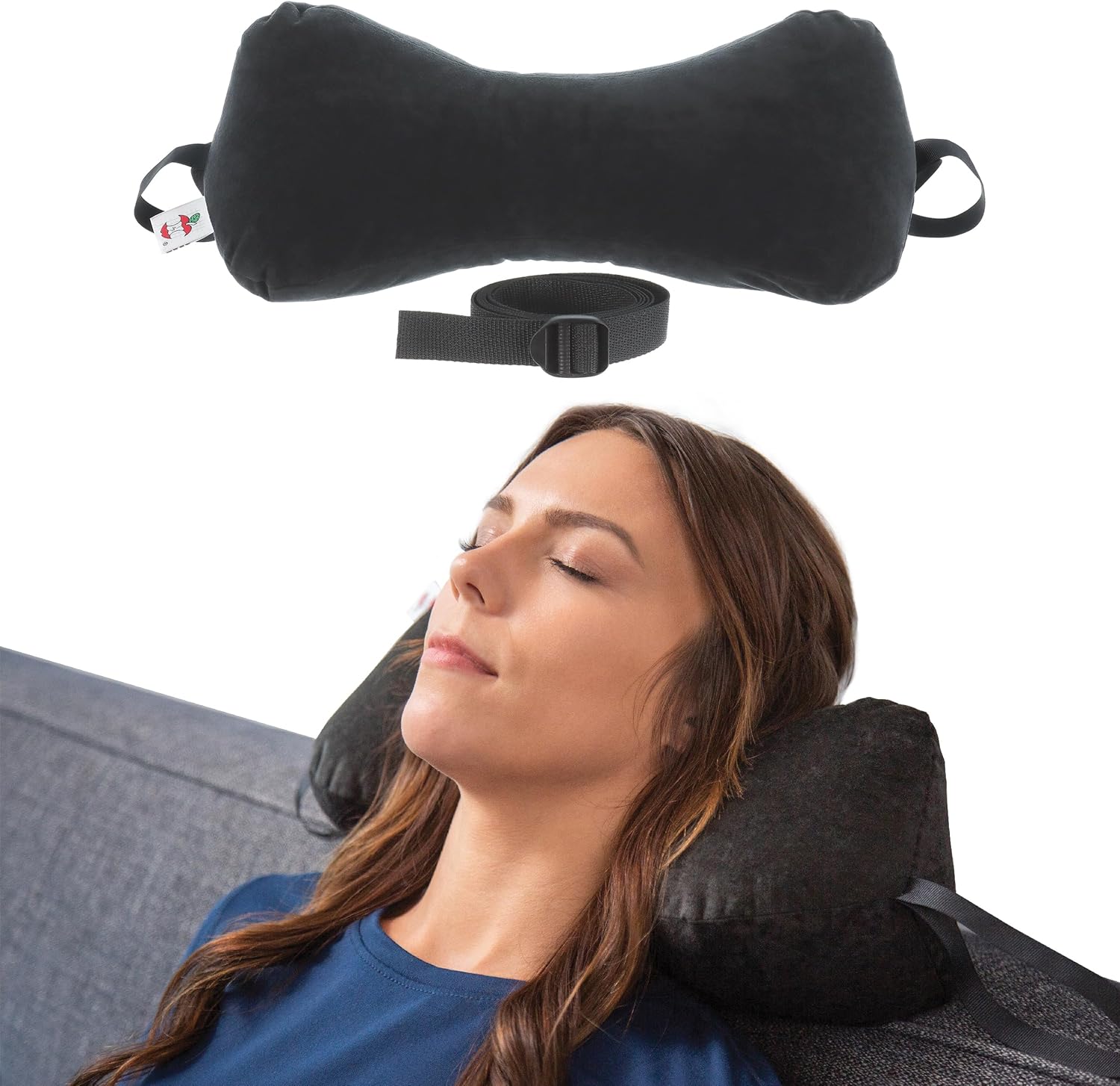 Adjustable Memory Bone Shaped Neck Pillow for Comfort and Support